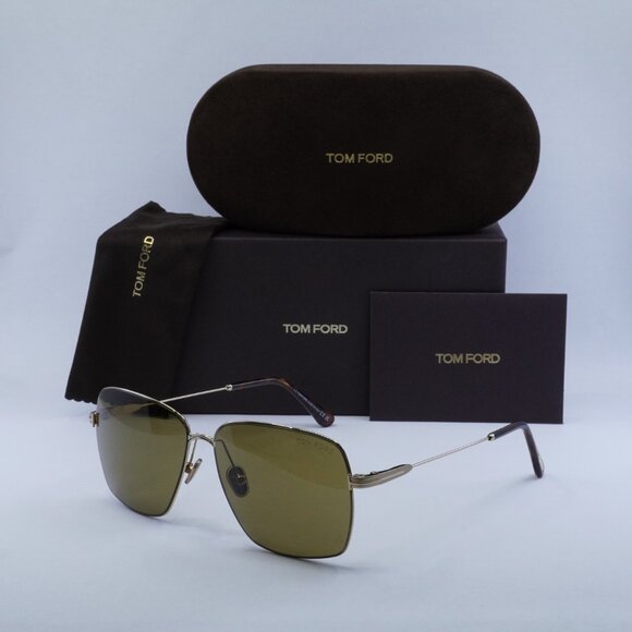 🕶️ New Tom Ford Pierre02 FT0994 32E  Sunglasses -Rose Gold Frame, Brown Lenses - Picture 11 of 11